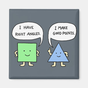 Amusant Math Joke Aimant Géométrie Cute Aimant