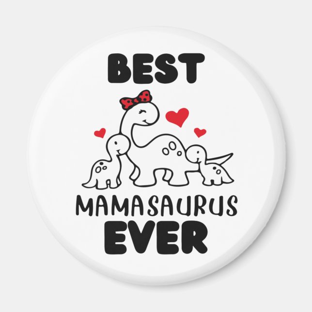 Amusant meilleur Mamasaurus jamais aimant (Devant)