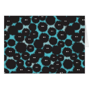 Amusant monstres noirs moelleux