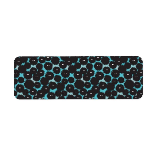 Amusant monstres noirs moelleux (Devant)