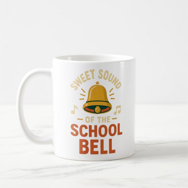 Amusant Mug Parent; Doux son de l'école Bell (Gauche)