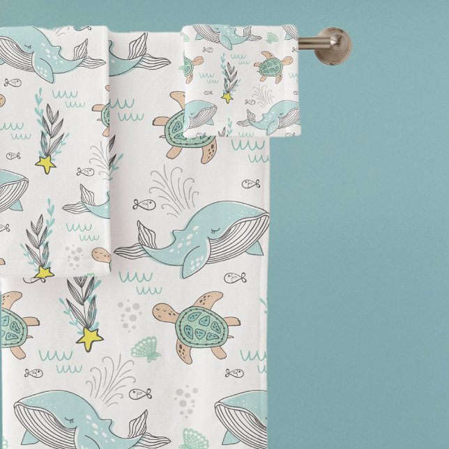 Amusant Nautique Motif de tortue marine (Créateur téléchargé)