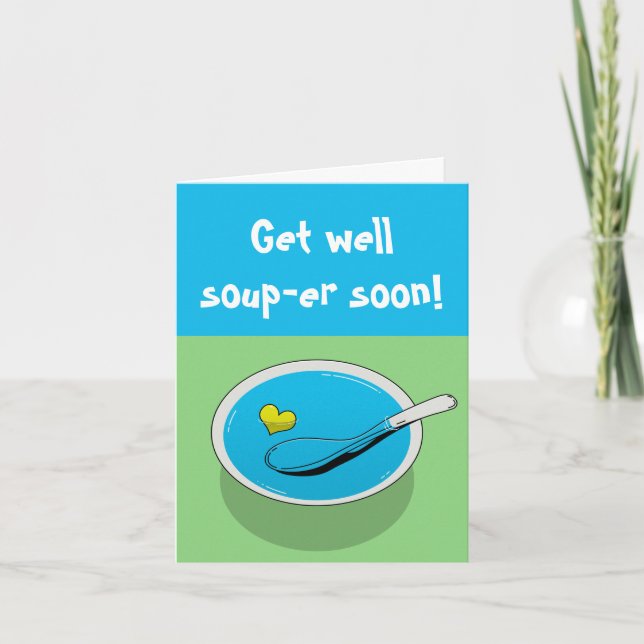 Amusant obtenir carte de bien "Obtenez bien soupe- (Devant)