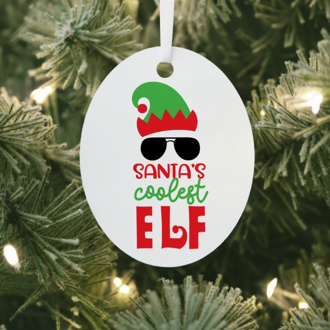 Amusant ornement de Noël, Père Noël Elfe le plus f (Insitu)