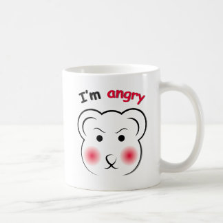Amusant ours en colère face de la Mug - minimalist