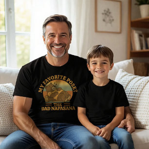 Amusant Ours Papa Napasana Yoga T-shirt