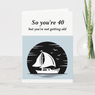 Amusant Pas Obtenir Vieux 40e Anniversaire Carte L