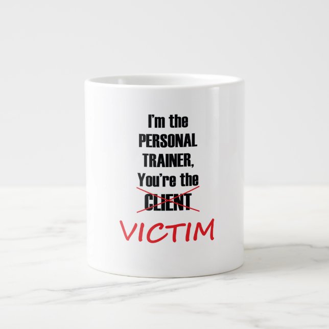 Amusant Personal Trainer Café Mug (Devant)