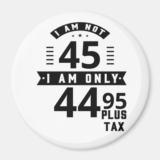 Amusant personnalisable Plus Magnet de taxe (Devant)