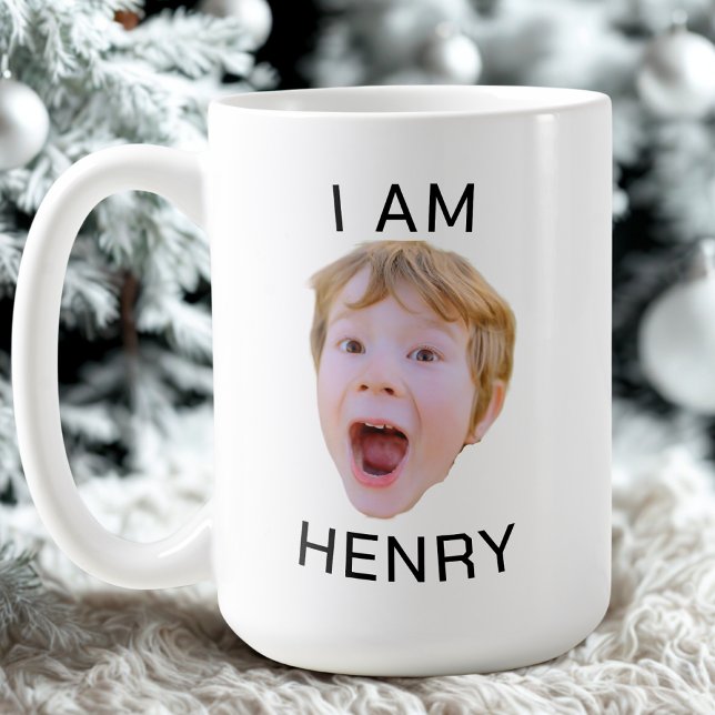 Amusant Personnalisé Visage Mug Anniversaire (Créateur téléchargé)