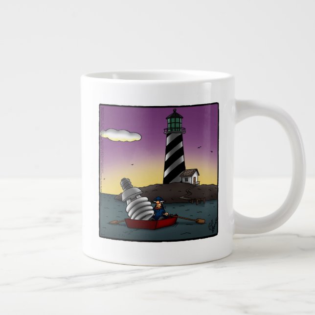 Amusant phare Humour café Mug (Droite)