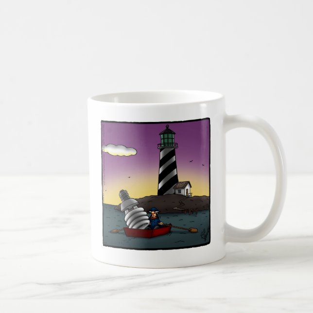 Amusant phare Humour Mug (Droite)