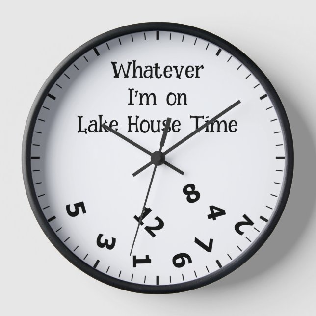 Amusant Quoi que je sois sur Lake House Horloge ho (Recto)