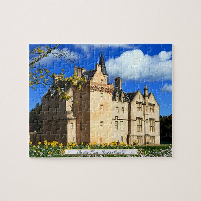 Amusant Scottish Brodie Clan's Castle Photo Puzzle (Horizontal)