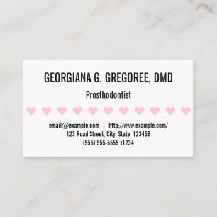 Amusant, simple Carte de visite prosthodontiste