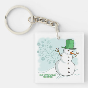 Amusant Snowman Farts Snowflakes