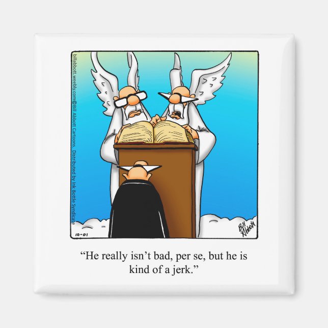 Amusant Stocking Stuffer Humour céleste Magnet (Devant)