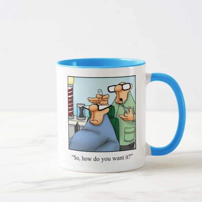 Amusant Sur La Colline Mug Anniversaire Pour Lui (Droite)