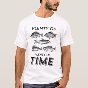 Amusant T-shirt Pêche Plenty Fish Plenty Time
