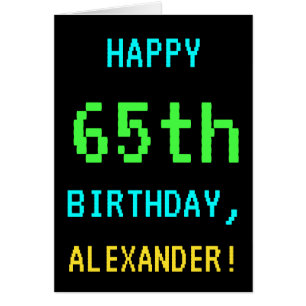 Amusant Vintage / Retro Jeu vidéo Look 65e anniver