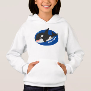 Amusante baleine orque mignonne dessin animé