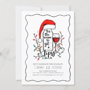 Amusante Fête Invitation Vin Thème