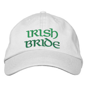 Amusante Irlandaise mariée brodée Casquette Mariag