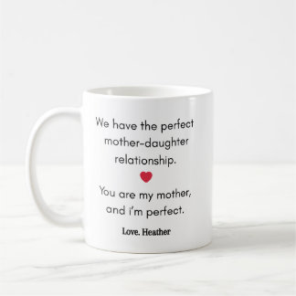 Amusante Maman Fille Mug Parfait Fête des mères Ca