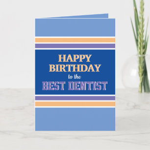 Amusante meilleure dentiste Bonne carte d'annivers