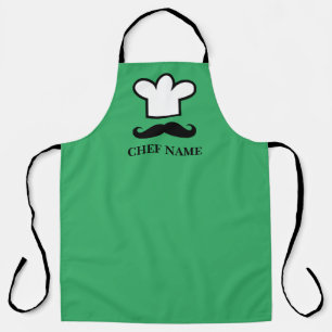 Amusante moustache noire tablier chef barbecue pou