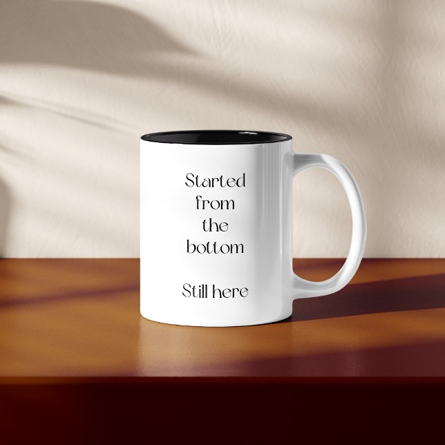 Amusante Mug à café à deux tons élégant (Créateur téléchargé)