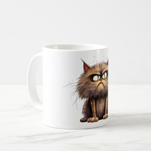 Amusante Mug de chat (Devant gauche)