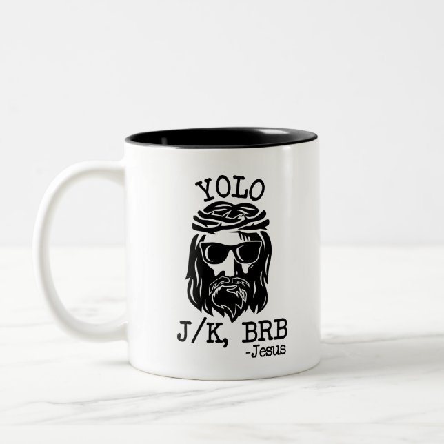Amusante mug de Jésus (Gauche)