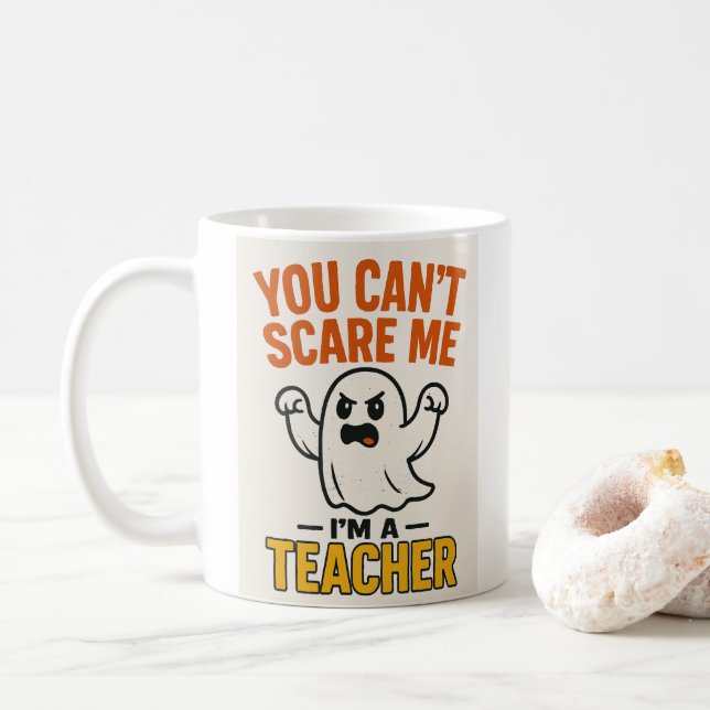 Amusante Mug de professeur d'Halloween avec fantôm (Avec donut)
