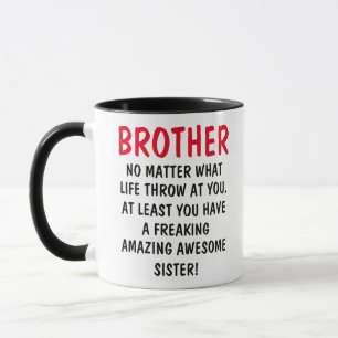 Amusante Mug Frère, Don pour Frère,