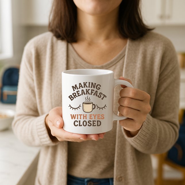 Amusante Mug Parent; Faire Le Petit-Déjeuner Paren (Créateur téléchargé)