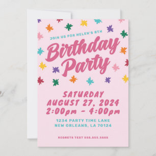 Amusants Anniversaire Fête Invitation