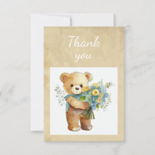 Amusants Bear Teddy Bouquet Fleurs Merci