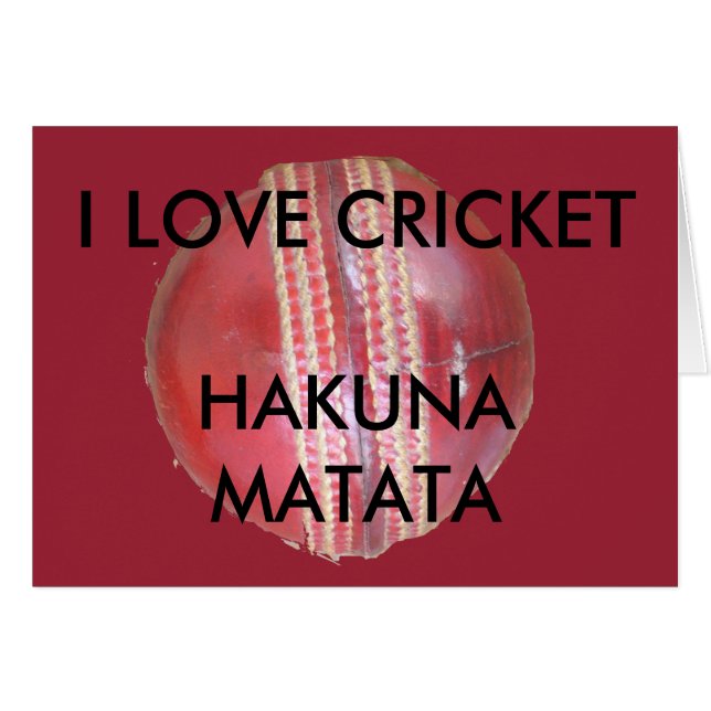Amusants Cricket Ball Design (Devant horizontal)