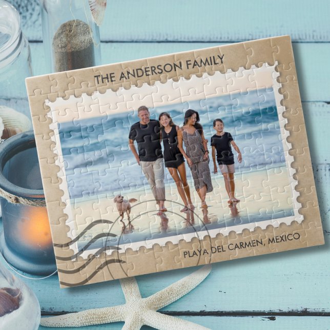 Amusants Famille Vacances Voyage Photo Puzzle (Family Vacation Photo Puzzle)