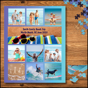 Amusants Family Beach Vacances Photo Puzzle