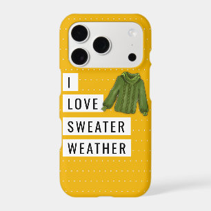 Amusants I Love Sweater Météo Blanc Pois Or