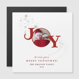 Amusants Joyeux Noël Joie Photo de vacances Magnet