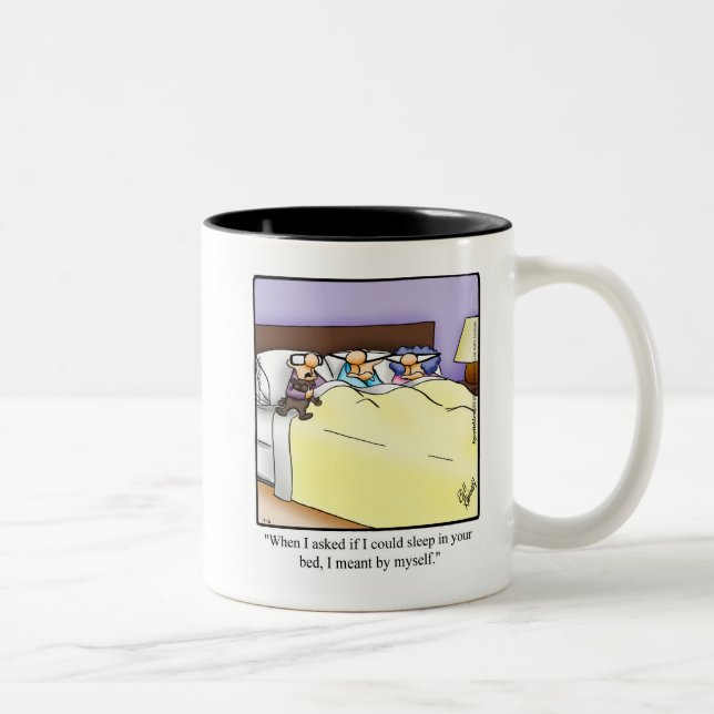 Amusants parents au coucher Humour Mug Cadeau (Droit)