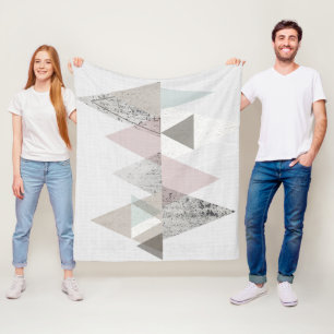 Amuse II Geometric Modern Fleece Blanket