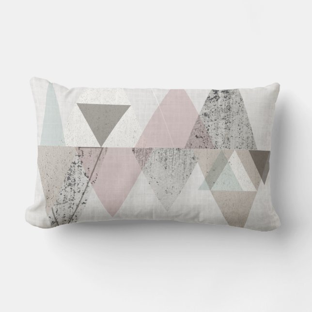 Amuse II | Geometric Modern Lumbar Pillow (Front)