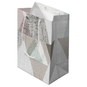 Amuse II Geometric Modern Medium Gift Bag