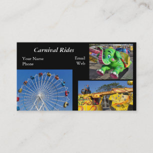 Amusement and Carnival Rides Business Card