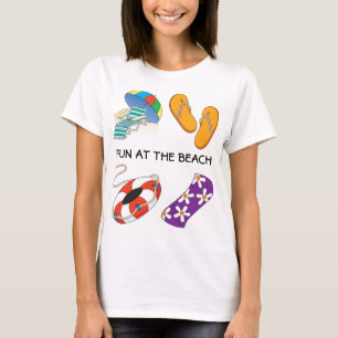 Amusement au T-shirt de la plage