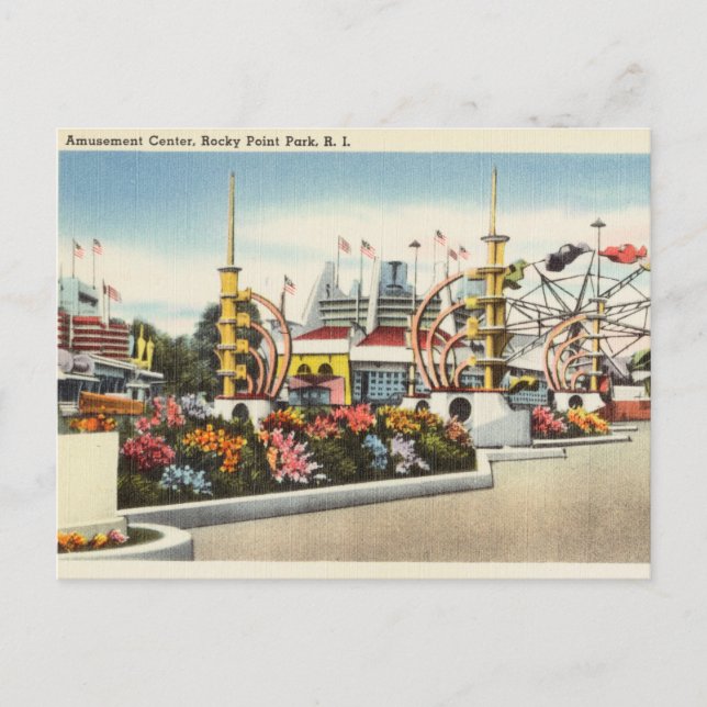Amusement Centre, Rocky Point Park, Rhode Island Postcard (Front)